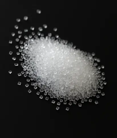 Açúcares em diferentes tipos de colheres, usados na indústria alimentícia.